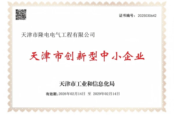 龙电更新 |好消息！龙电电气续聘&ldquo;天津市创新型中小企业&rdquo;称号